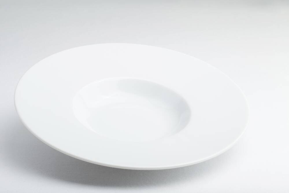 Assiette creuse en Porcelaine blanche