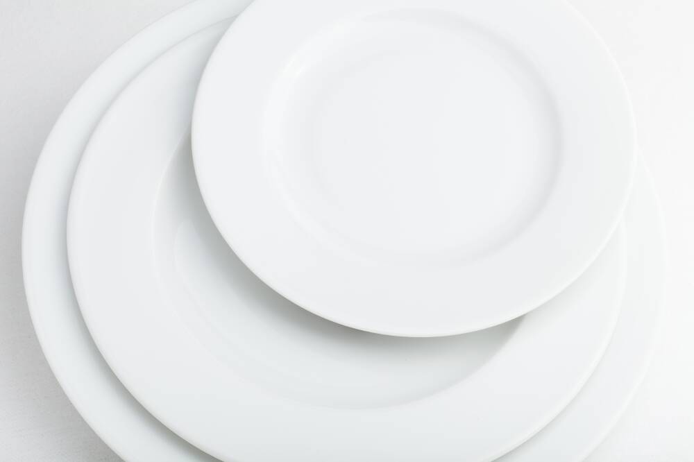 Décoration de table - Assiette ronde blanche pas cher 26 cm